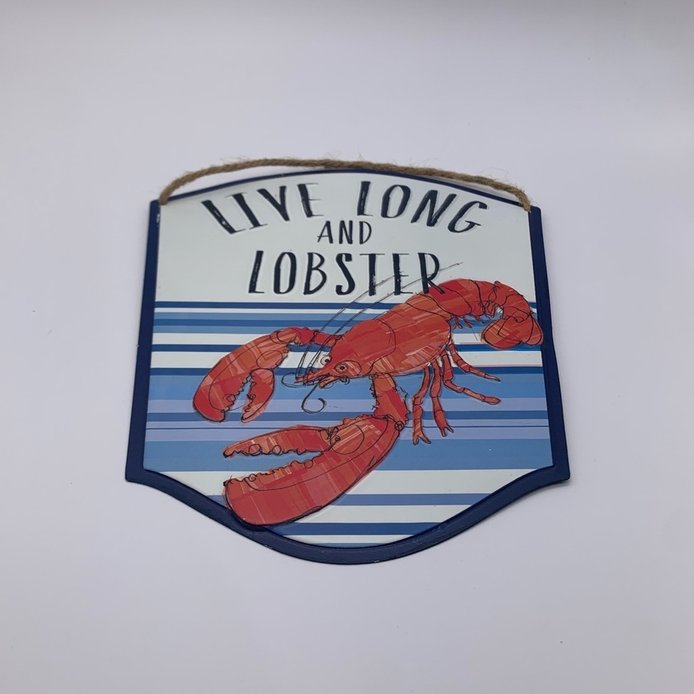 Indoor/Outdoor LOBSTER Metal Wall Decor/Nantucket  10”